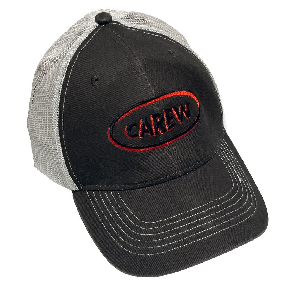 Carew Gray/White Men's Hat Snapback Adjustable Ball Cap Baseball